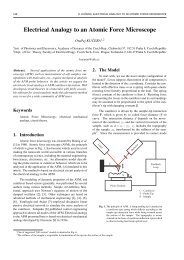 Electrical Analogy to an Atomic Force Microscope - Radioengineering