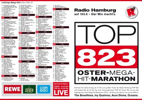 Titel-Liste als PDF downloaden - Radio Hamburg