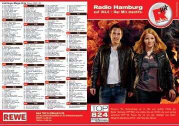 kÃ¶nnen Sie sich die TOP 824 Titel-Liste als PDF ... - Radio Hamburg