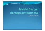 Schilddrüse und Röntgenkontrastmittel, Metformintherapie und ...