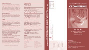Guest faculty - Department of Radiology - University of Wisconsin ...