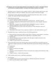 Drugs for treatment of contrast reaction - Department of Radiology