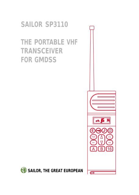sailor sp3110 the portable vhf transceiver for gmdss - Polaris-as.dk