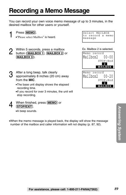 Panasonic 2-Line 2.4GHz MultiTalk Expandable - Radio Shack