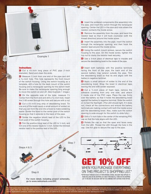 DIY FLASHLIGHT - Radio Shack