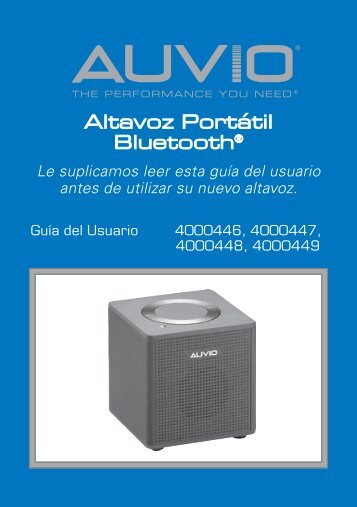 Altavoz PortÃ¡til BluetoothÂ® - Radio Shack