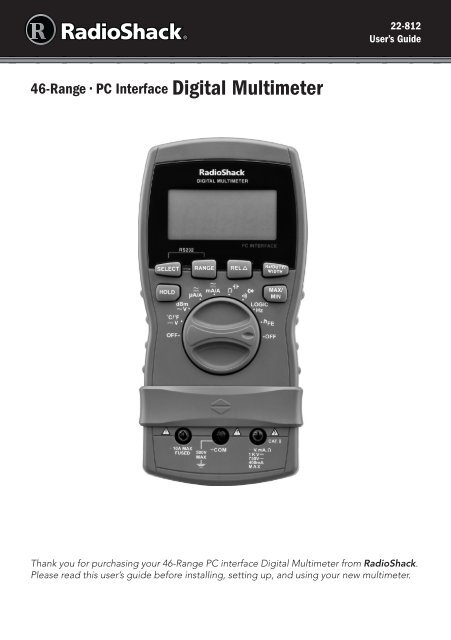 46-Range â€¢ PC Interface Digital Multimeter - Radio Shack