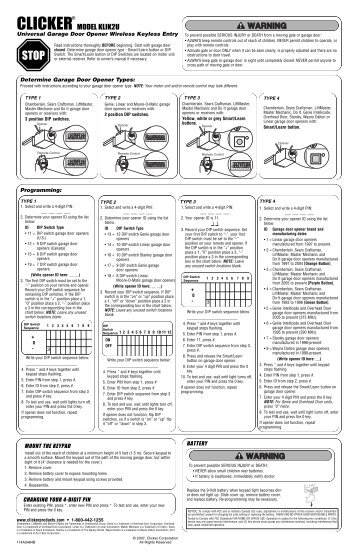 CLICKER - Radio Shack