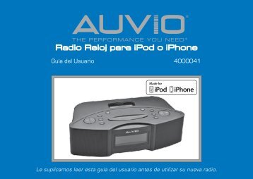 Radio Reloj para iPod o iPhone - Radio Shack