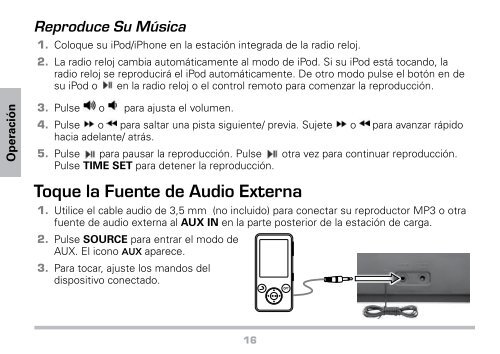 Radio Reloj para iPod o iPhone - Radio Shack