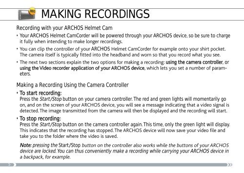 Archos Helmet Camcorder - Radio Shack