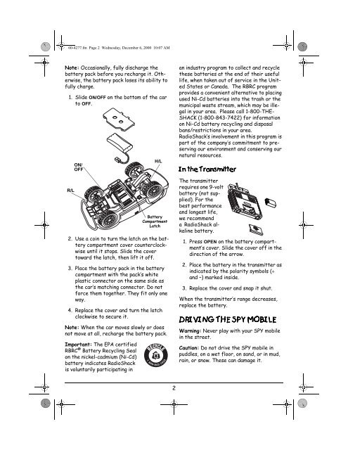 Owner's Manual - Radio Shack