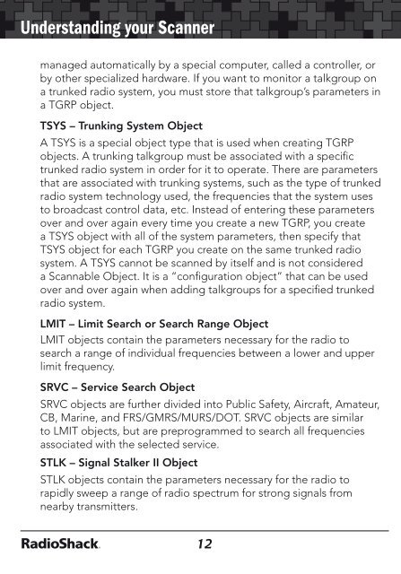 Digital Trunking â Desktop/Mobile Radio Scanner - Radio Shack