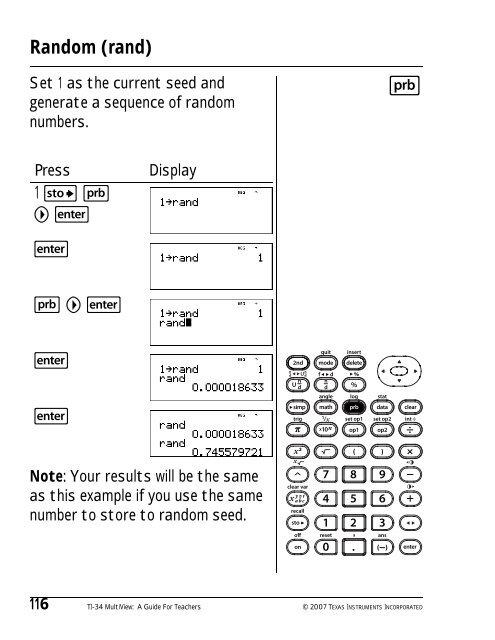 Texas Instruments TI-34 MultiView? Scientific ... - Radio Shack