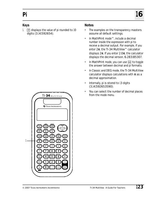 Texas Instruments TI-34 MultiView? Scientific ... - Radio Shack