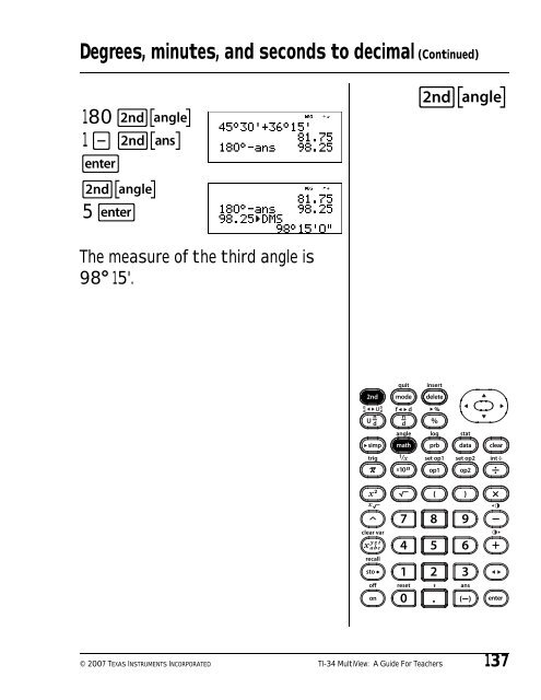 Texas Instruments TI-34 MultiView? Scientific ... - Radio Shack