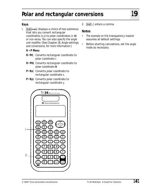 Texas Instruments TI-34 MultiView? Scientific ... - Radio Shack