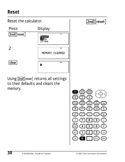 Texas Instruments TI-34 MultiView? Scientific ... - Radio Shack