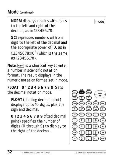 Texas Instruments TI-34 MultiView? Scientific ... - Radio Shack