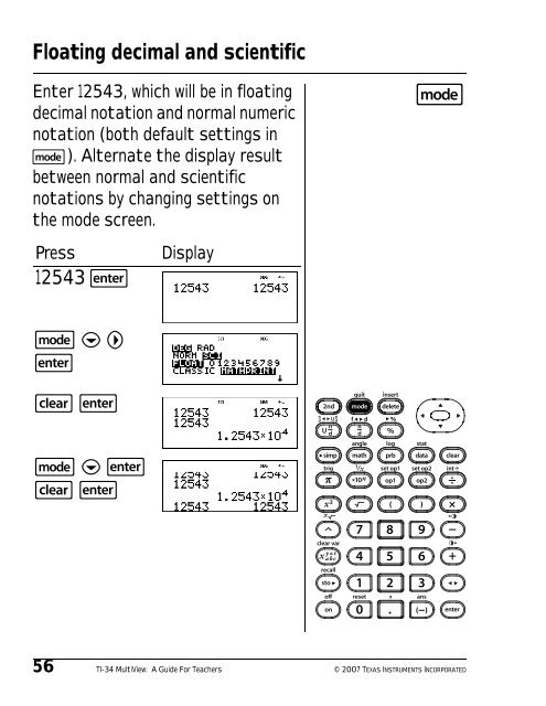 Texas Instruments TI-34 MultiView? Scientific ... - Radio Shack