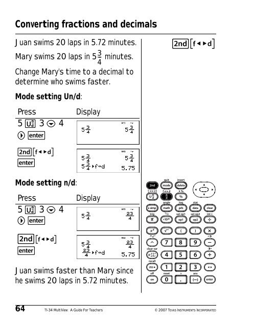 Texas Instruments TI-34 MultiView? Scientific ... - Radio Shack