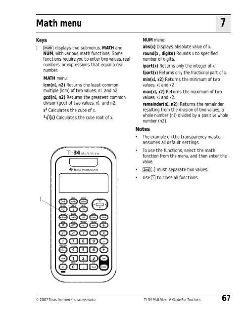 Texas Instruments TI-34 MultiView? Scientific ... - Radio Shack