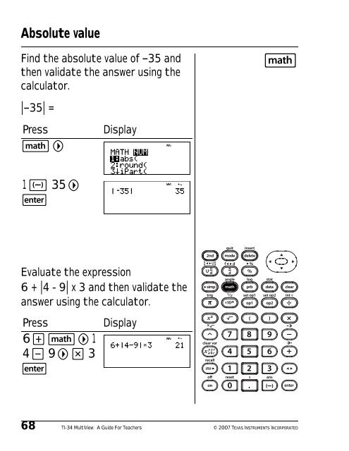 Texas Instruments TI-34 MultiView? Scientific ... - Radio Shack