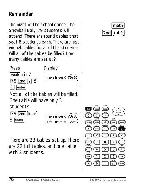 Texas Instruments TI-34 MultiView? Scientific ... - Radio Shack