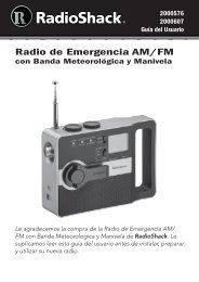 Radio de Emergencia AM/FM - Radio Shack