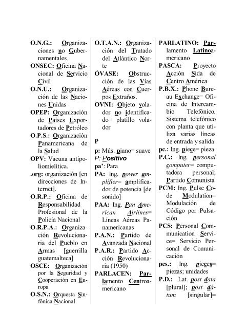 Enciclopedia EtimolÃ³gica AcadÃ©mica Contenido de ... - Radio Verdad