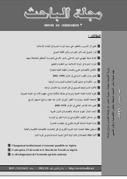 El Bahith Review Number 03 University Of Ouargla Algeria