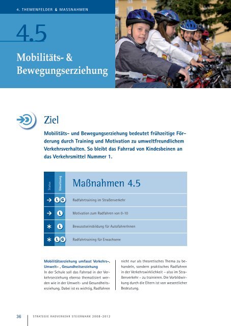 Strategie Radverkehr Steiermark 2008 - 2012 - Radland - Steiermark