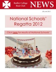 National Schools' Regatta 2012 - Radley College