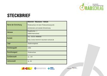 STECKBRIEF - RADschlag-info