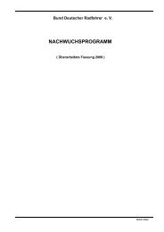 NACHWUCHSPROGRAMM - BDR Bund Deutscher Radfahrer