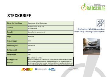 STECKBRIEF - RADschlag-info