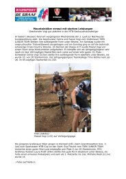 Mountainbiker erneut mit starken Leistungen - Radsport de Graaf