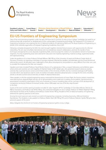 Autumn Newsletter 2010 - Royal Academy of Engineering