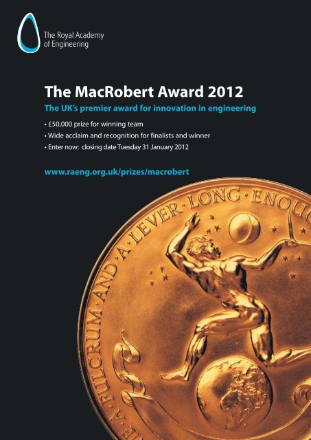 The MacRobert Award 2012 - Royal Academy of Engineering