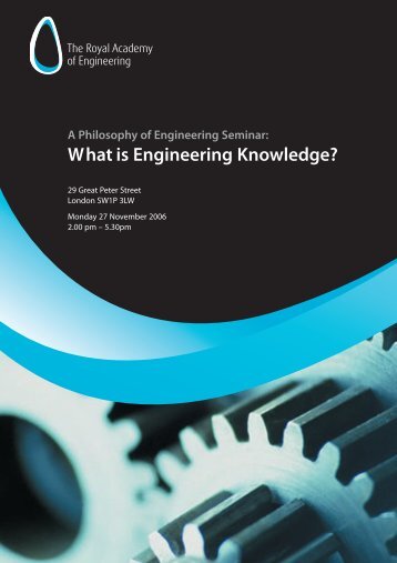 What is Engineering Knowledge? - Royal Academy of Engineering