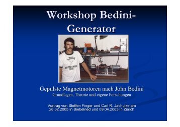 Workshop Bedini-Generator (PDF Format)