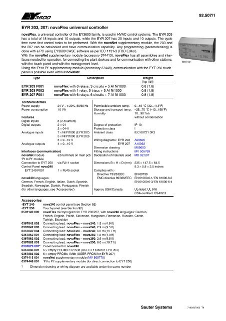 Sauter nova 240 manual espaol en