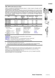 23.402/1 DSD: Differential-pressure switch Sauter Components