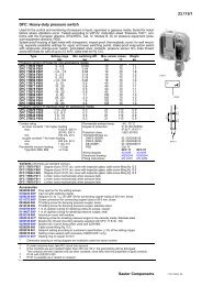 23.115/1 DFC: Heavy-duty pressure switch Sauter Components