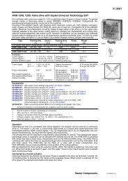 51.366/1 AVM 124S, 125S: Valve drive with Sauter Universal ...