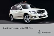 Genuine accessories for the GLK-Class - Mercedes-Benz Canada