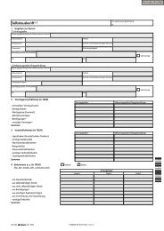 Formular zur Selbstauskunft