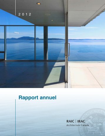 Rapport annuel - Royal Architectural Institute of Canada