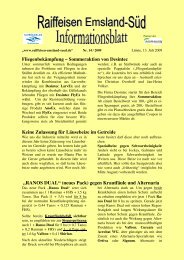 Ausgabe 14/2009 (Juli) - Raiffeisen Emsland-SÃ¼d