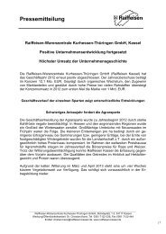 Pressemitteilung - Raiffeisen Kassel